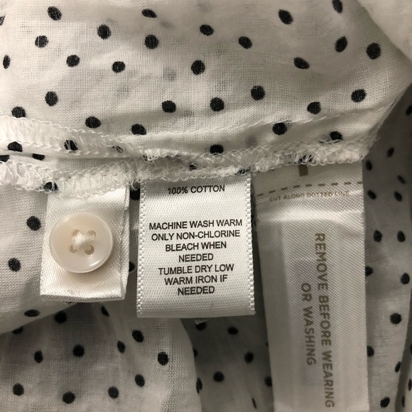 Ann Taylor LOFT | Polka Dot Button Down Shirt - Picture 7 of 7